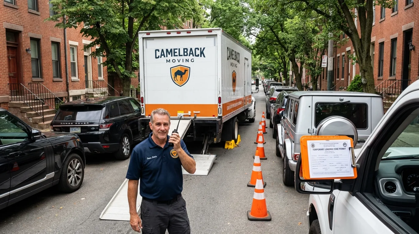 City street loading permit setup in Rensselaer, NY