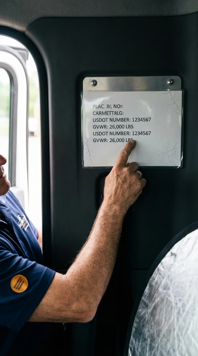 USDOT licensing placard verification in Rensselaer